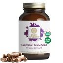 Pure Synergy SuperPure Grape Seed Extract 124; Organic Grape Seed Polyphenoler tillæg med hele frugt- 124; for hjerte sundhed, hud og sund aging Support (60 kapsler)