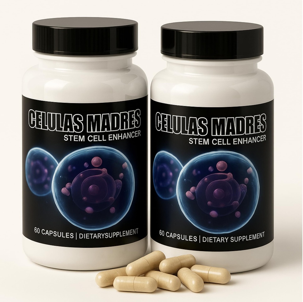 2 Bottles Celulas Madre Supports Joint & Muscles Stem Cell Immune Control 120 Capsules Madre Cell Plus. All Natural Steam Enhancer New