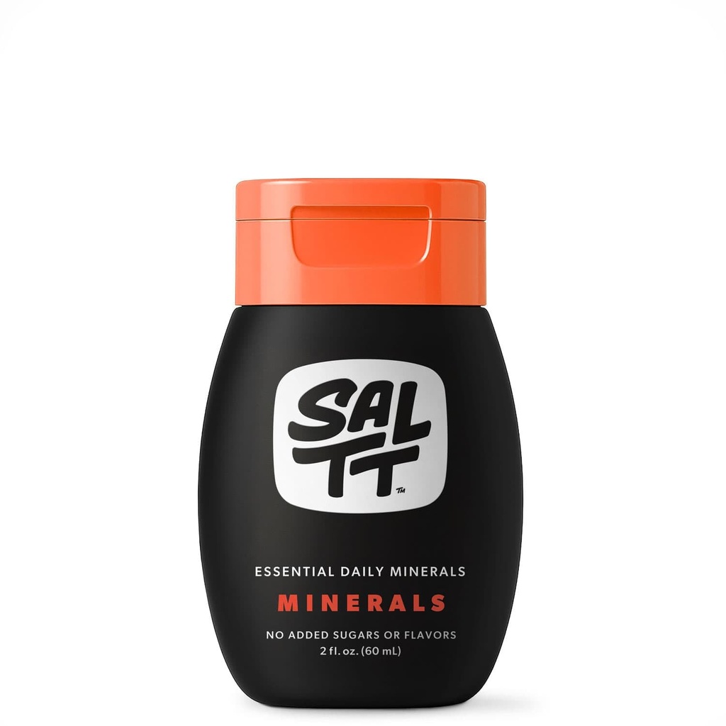 SALTT - mineraler (2 oz) - spor Mineral Drops - natrium, kalium, magnesium, zink, kobber - Ultra Low Carb - Zero Sugar, Vegan, Gluten Free, Non GMO - Daily Electrolytes - Rejsestørrelse - Af Keto Chow