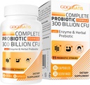 Probiotika til kvinder & mænd, 300 Millioner CFU 11 Strops + Organic Herbal & fordøjelsesenzymer, Probiotika til fordøjelsessygdomme, Gas & Bloating, Immun, Gut Sundhed for kvinder & mænd, Hylde Stable, 60 Caps