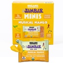 JAMBAR Mini Energy Bars, Organic Protein Bars, Gluten Free Snack Bar, 5g Plant Protein, Vegan, Healthy Snacks, For Adults and Kids, USDA Organic, No Artificial Sweeteners, Musical Mango, 8-Pack