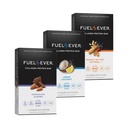 Fuel 4 Ever Collagen Protein Bars Variety Pack (36 Bars) | Gluten & Dairy Free, No Stevia or Artificial Ingredients, Honey Sweetened | Chocolate Almond, Lemon Coconut & Peanut Butter Oat (3 Boxes)