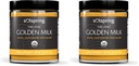 Dr. Mercola Solspring Organic Golden Milk Herbal Supplement, 2.64 Oz. (75 g), Vegan Spice Blend with Turmeric & Ginger, Non GMO, Gluten Free, Soy Free, USDA Organic (Pack of 2)