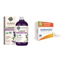 Haven af Life Organics Plant- Based Elderberry Immunsyrup 6.59 fl oz (195 Ml) & Boiron Oscillococcinum for Relief fra Flu- Like Symptomer på Body Aches