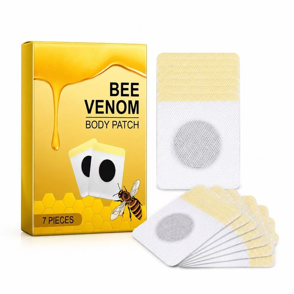 7Pcs Bee Venom Patches, Lymphatic Drainage Patches for Women and Men (10BOX-70PCS)