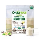 Organic Plant Based Protein Powder | Vanilla Flavor | 28g Plant Protein & 4.5g BCAAs | Pea, Mung Bean & Lentil Protein Blend | Vegan, Gluten Free, No Added Sugar | 34.5 Oz