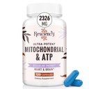 2326 MG Mitokondrielle Kosttilskud med ATP, Vitaminer, CoQ10 & PQQ, Mere effektiv end Creatin HMB & nitrogenoxid, Energi, Endurance, Styrke, Recovery & Muscle, Organic, 120 Kapsler