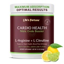 Livets Fortune L Arginin L Citrullin supplement pulver - høj potens nitrogenoxid supplement booster med naturlige Lemon Lime Flavor - Cardio sundhed, blodtryk og vaskulær støtte - 258g
