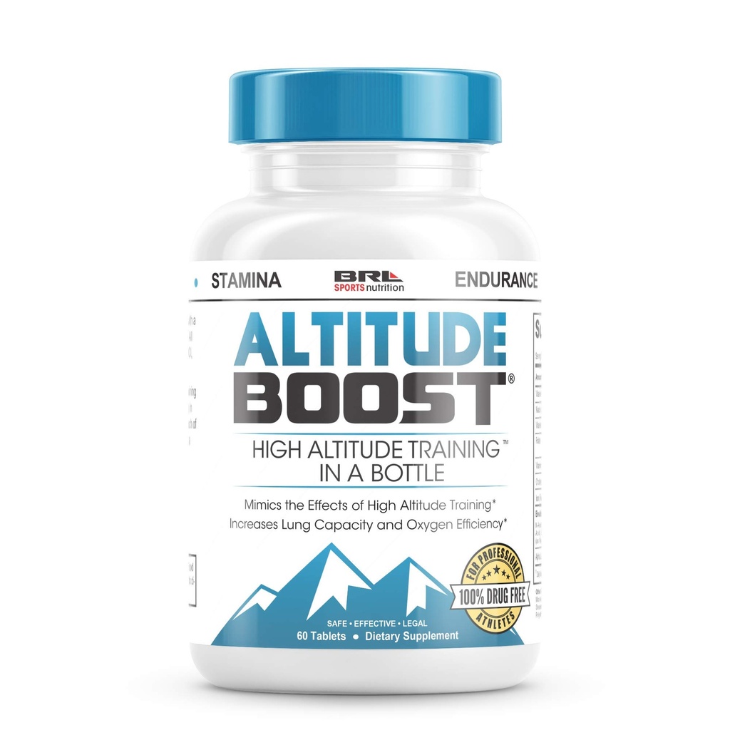 #1 Endurance Supplement - Mimics the Effects of High Altitude Training - Increases Lung Capacity and Oxygen Efficiency, 60 Tablets