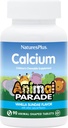 NaturesPlus Animal Parade Calcium, Vanilla Sundae Flavor - 90 Animalske-formet Chewable Tablets - fremmer sunde knogler - Vegan, Gluten Free - 90 Total Serveringer