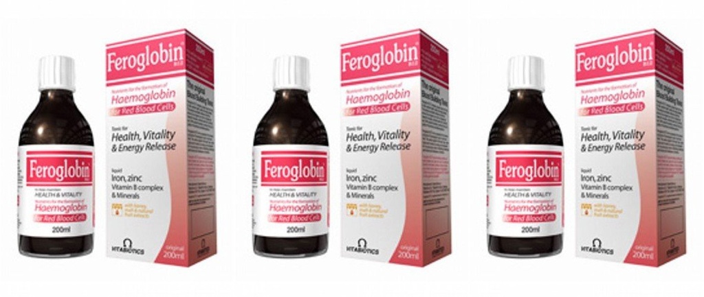 (3 Pack) - Vitabiotic - Feroglobin-b12 | 200ml | 3 Pack Bundle
