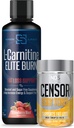 Censor NDS Nutrition Fat Loss- Body Toner med CLA (90 Softgel) & Siren Labs L- Carnitin Elite Burn Fat Loss Support Strawberry Blast 3000 mg (32 Servere)