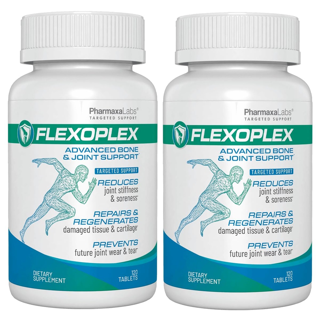 Advanced Bone & Joint Support Supplement | Promotes Healthy Joint Function & Relief from Joint Discomfort | Enhance Cartilage Flexibility & Range of Motion - 120 Count (Pack of 2)