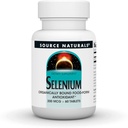 Source Naturals Selen, Organisk Bund Food- Form Antioxidant *, 200 mcg - 60 tabletter