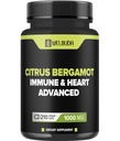 Citrus Bergamot med Olive Leaf, Hawthorn Berry & mere - Kombineret formel for cirkulære sundhed, beskyttende funktion, hudsundhed - 210 kapsler - 105 dag
