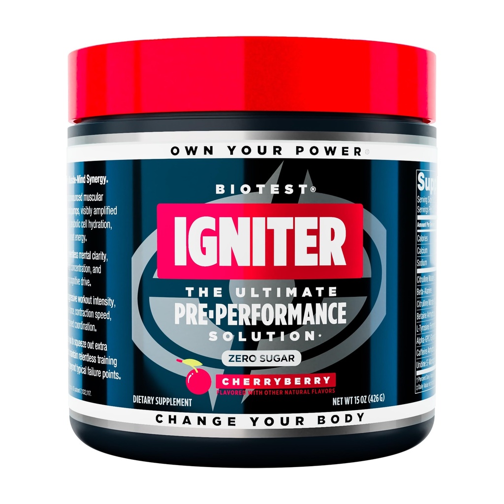 Biotest Igniter Motivation Switch - 20/40 Servings, CherryBerry
