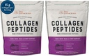 Live Bevidst Collagen Peptider pulver - hår, hud, negle og fælles støtte - Type I & III Collagen - Naturligt -sourced hydrolyseret protein - 16oz (2 - Pack)