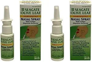 Seagate Products Homøopatiske Olive Leaf Nasal Spray 1 oz Flaske, 2 Pack, 1 Fl Oz (pakke med 2)