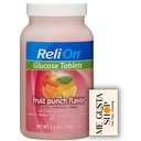 Glucose Tablets ReliOn, Fruit Punch Flavor, 50 Count + me gusta sticker