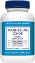 Den Vitamin Shoppe Magnesium Oxide 400mg - Essential Daily Mineral Formel til at støtte energiproduktion, muskelafslapning, Knoglesundhed, og fremme fordøjelsesregularitet (200 kapsler)