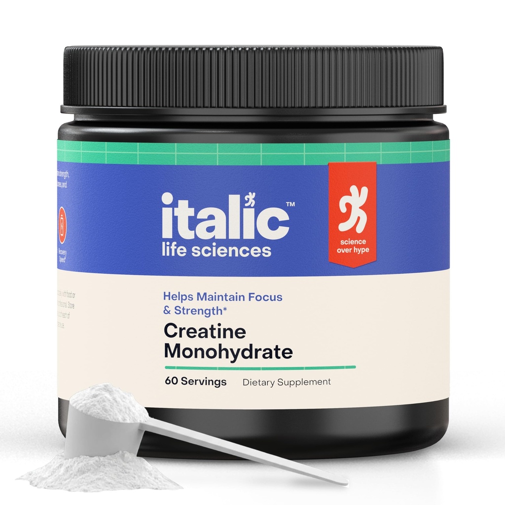 Micronized Creatine Monohydrate Powder – 5g Per Serving, 60 Servings – Pure Unflavored Creatine for Muscle Strength & Mental Clarity – Instant Dissolving, Vegan, Non-GMO – 300g
