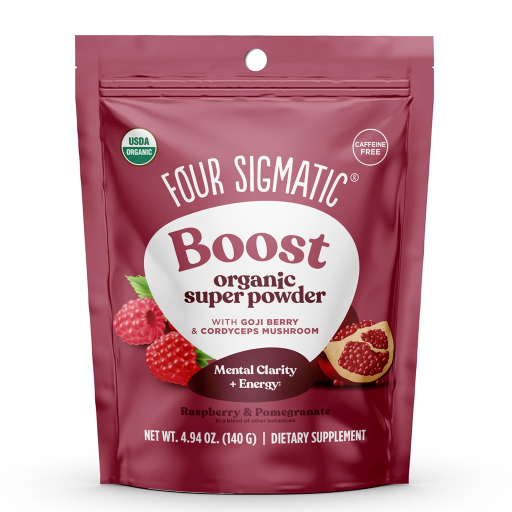 Fire Sigmatic Udfør Super Powder med Super Frugt og Antioxidanter Rød Hindbær - Kan
