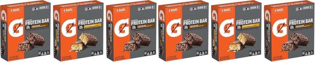 Gatorade Whey Protein Bars,Variety Pack,2.8 oz bars,(Pack of 36)