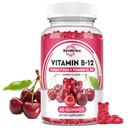 Vitamin B12 Gummies - 5000 mcg methylcobalamin med jern, C-vitamin, D3 & Folate, Energistøtte og Metabolisme, Immun, B-12 Complex tyggetabletter for mænd og kvinder, Vegan- 60 Tæl