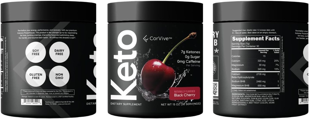 Premium Hydration Powder - Balanceret Electrolyte og energistøtte, Zero Carb, Keto Friendly - Carnivore Godkendt - 30 Serveringer