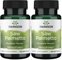 Swanson Saw Palmetto Men Prostate Health Hormone Support Urinary Health 160 Milligrams 120 Sgels (Pack of 2)