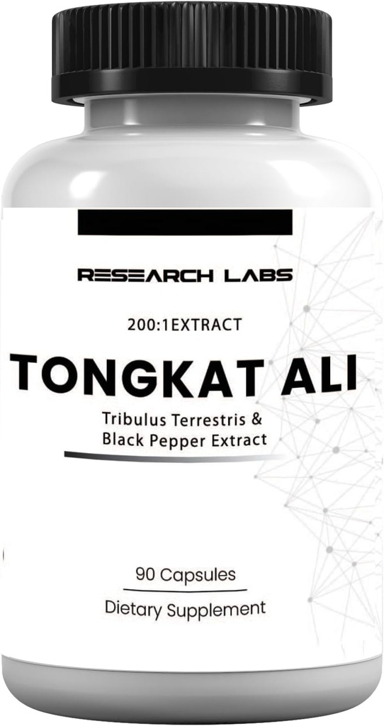 Research Labs Longjack Tongkat Ali Extract Capsules 200x Strength Note 124; 200,000 mg