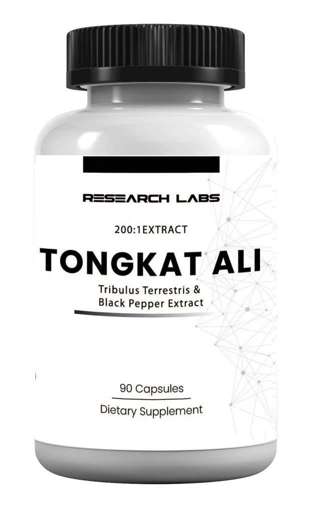 Research Labs Longjack Tongkat Ali Extract Capsules 200x Strength Note 124; 200,000 mg
