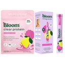 Bloom Raspberry Lemonade Clear Protein and Energy Stick Packs Bundle
