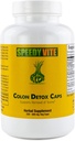 Colon Detox understøtter naturlig fjernelse af toksiner * Organisk, Charcoal Psyllium Seed & Husk Hør Seed Apple Fiber / Pectin Slippery Elm Fennel- pulver i 230 Veg Caps