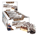 FITCRUNCH Full Size Protein Bars, 6-Layer Baked Bar, 8g of Sugar, Gluten Free & Soft Cake Core (12 Bars, Milk and Cookies)