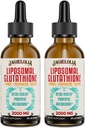 Liposomal Glutathione Liquid 2000MG - Antioxidant Detox Supplement for kvinder & mænd, Aging Defense, Leverfunktion & Energi, med Hyaluronsyre + Aloe Vera + Vitamin C, Natural & Vegan, 4 FLLOZ
