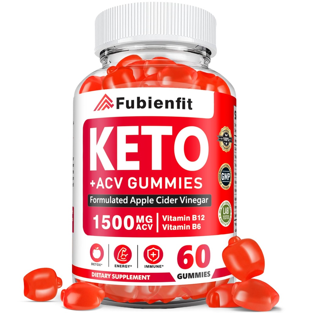 Keto ACV Gummies for Women - Apple Cider Vinegar Gummies med mor, B Vitamin, Pomegranat & Beet Root - Metabolisme, Vegan, Sukkerfri, 60 Ct