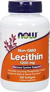 Nu fødevarer Lecithin 19 Grain 1200 mg 100 Softgel