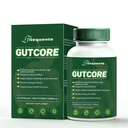 Sequente GutCore Max Strength Gut Drainage Capsules – Fast Bloat Relief & Gentle Detox for Clear Skin | Vegan, All-Natural，Non-GMO (60 Caps)