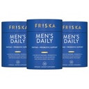 FRISKA mænds daglige fordøjelsesmiddel Enzyme og probiotika supplement, naturlig støtte til mandlige fordøjelsessygdomme, bloating, gas, fordøjelsesbesvær Relief, understøtter Gut sundhed, lactase og B- vitaminer, 90 kapsler