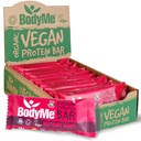BodyMe Organic Vegan Protein Bar | Raw Beetroot Berry | Box of 12 x 2.12oz (60g) | with 3 Plant Proteins