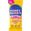 Honey Mama's, Peanut Chocolate Chip Protein Crunch Bar, 8g Protein, No Refined Sugar, No Preservatives, Gluten Free, Dairy Free, Soy Free, Fudgy & Crispy, 170 Calories, 1.25 Ounce Bar