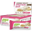 MusclePharm Combat Ready Protein Bar, Confetti Cake High Protein Bars, Combat Cravings, Fuel Performance & Meet Energy Demands, 20g Protein from Whey Protein, 4g Fiber, Gluten Free, 12 Bars