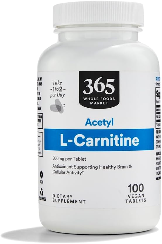 Hele fødevaremarkedet, Acetyl L- Carnitin 500mg, 100 ct