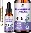 2 Pack Note 124; Flydende Magnesium Taurat, Glycinat, Malat, Aspartat, Citrate Calm Magnesium Complex Supplement for cardiovaskulær, Sleep, Calm, Cramp Support