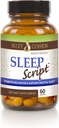 Suzy Cohen Sleep Script med Melatonin - Botanisk søvn og afslapning Formel for voksne til mad, stress og søvn, Indeholder 5- HTP, L- theanin, Passionflower, Lemon Balm og GABA 60 kapsler.