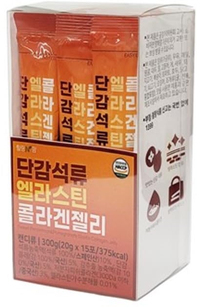 Sweet Persimmon&Pomegranate Elastin Collagen Jelly Collagen Jelly Stick 20g * 15 Stick