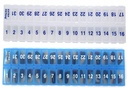 AM PM 31 Dag Once- a Dag Månedlige Pill Planner Arrangører - Store Segment Pill bokse Store Medicin til hele måneden Plus Segment for Ekstra piller (AM / PM Clear & Blue) BPA Gratis