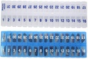 AM PM 31 Dag Once- a Dag Månedlige Pill Planner Arrangører - Store Segment Pill bokse Store Medicin til hele måneden Plus Segment for Ekstra piller (AM / PM Clear & Blue) BPA Gratis