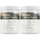 CollaVita Collagen Peptides (2 Month Supply) Grass-Fed Pasture-Raised Hydrolyzed Collagen Powder, Type I & III Hair, Nails, Skin & Joints, Non-GMO, Paleo & Keto, Unflavored 10 oz 2 Pack 30 Serving x 2